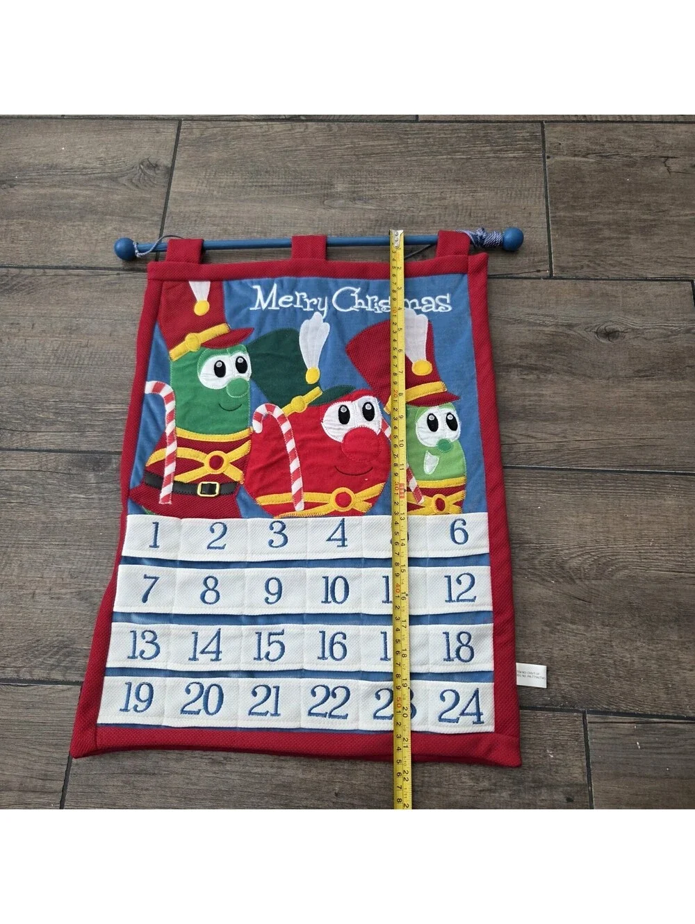 Vintage Veggie Tales Advent Calendar Christmas Countdown Bob Larry Junior